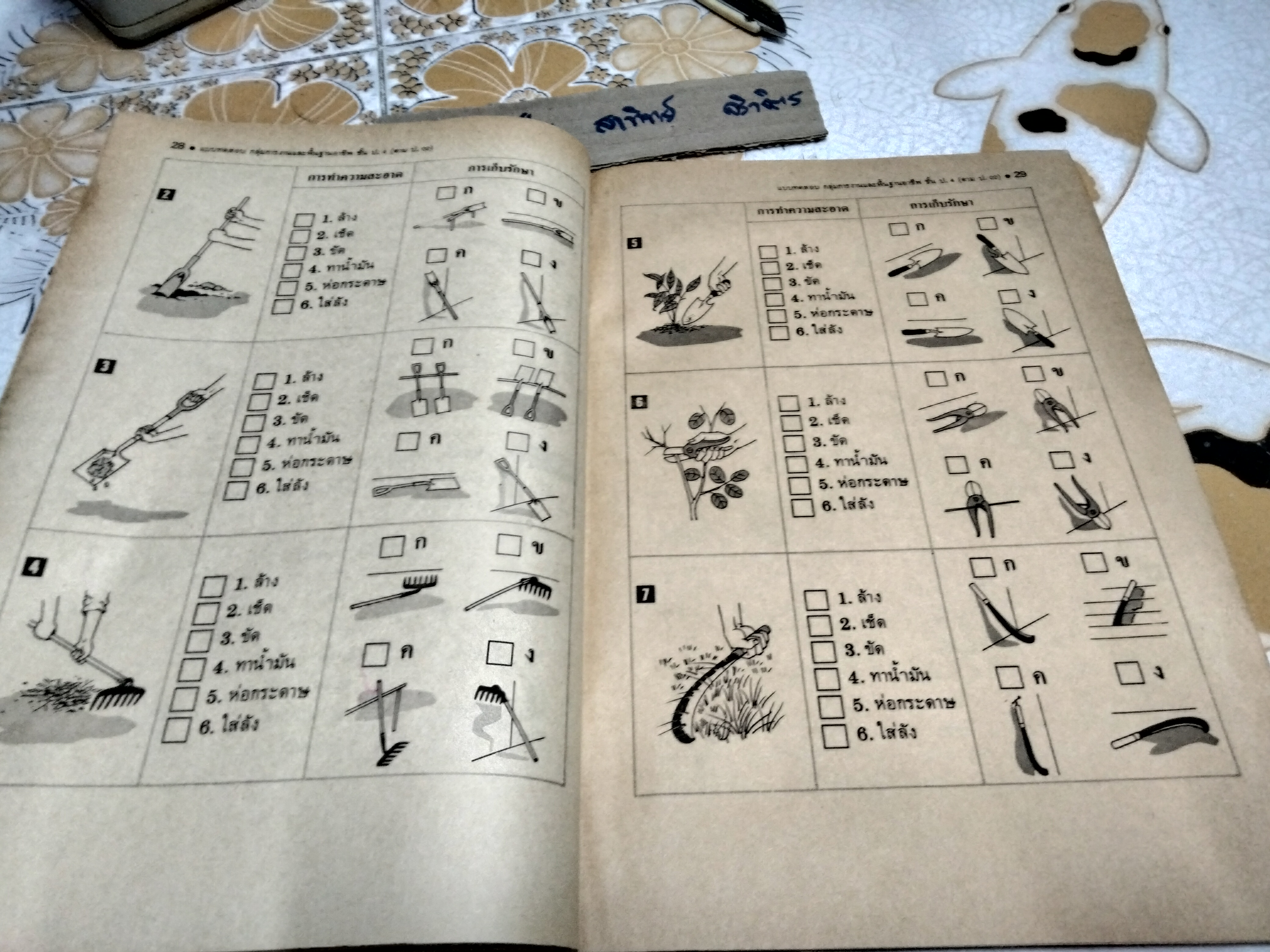 หนังสือแบบเรียนเก่า - กลุ่มการงานและพื้นฐานอาชีพ สำหรับชั้นประถมศึกษาปีที่ 4 - หลักสูตรประถมศึกษา พ.ศ.2521