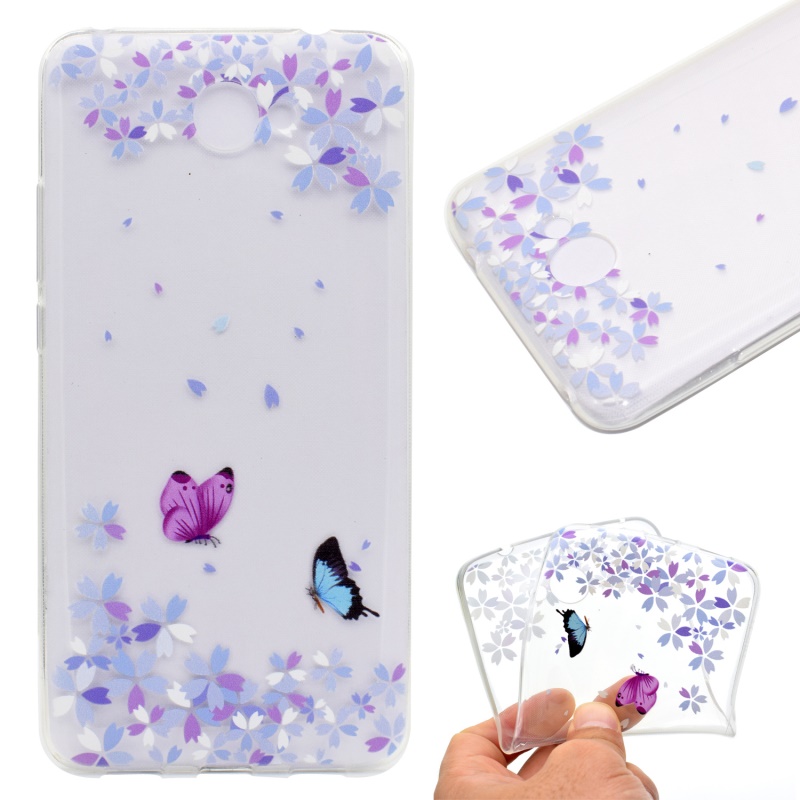 Case Huawei Y7 2017 #เคสฝาหลังเนื้อ TPU ใสนิ่มพิมพ์ลายสวยงามน่ารักๆ