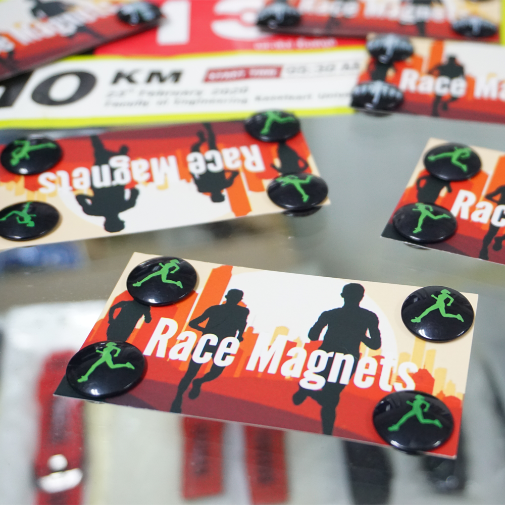 แม่เหล็กติดเบอร์วิ่ง ติดแน่น ติดหนึบ ติดแน่นกับเสื้อไม่มีหลุด ของแท้ คุณภาพ100% (H04)