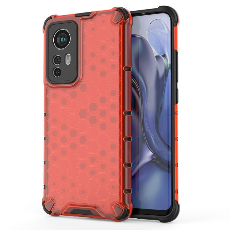เคส Xiaomi 12 Pro #เคสฝาหลังกันกระแทก Honeycomb Shock Absorber TPU + PC + Silicone Hybrid