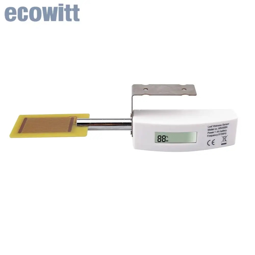 Leaf Surface Humidity on Leaf Sensor with LCD Display, Leaf Wetness Sensor supports up to 8 channels.