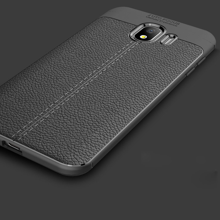 Case Samsung Galaxy J4 (2018) TPU #เคสฝาหลังผิวลิ้นจี่ช่วยป้องกันลายนิ้วมือและกันลื่นได้ดี