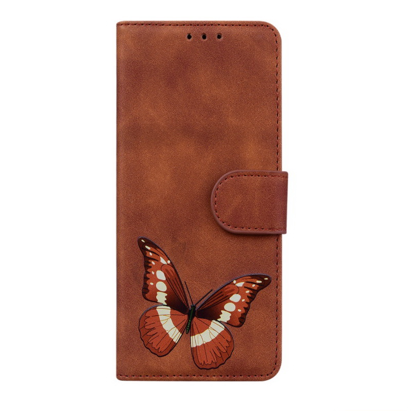 เคส Samsung Galaxy M53 5G #เคสฝาพับปกหนัง PU ลายผีเสื้อพร้อมช่องใส่บัตรแบบกระเป๋าสตางค์