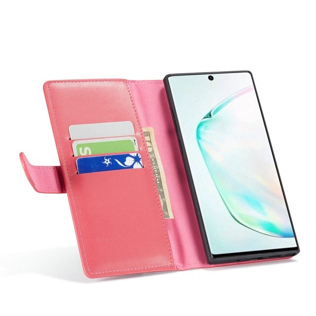 Case Samsung Galaxy Note 10+ #เคสหนังฝาพับสไตล์กระเป๋าสตางค์มีช่องซิบ PU Wallet Split Leather 2 in 1 Card Slot + Money slot + Magnetic Separable Shell