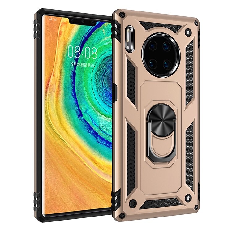 Case Huawei Mate 30 Pro #เคสฝาหลัง Hybrid TPU+PC มีแหวนสวมนิ้ว