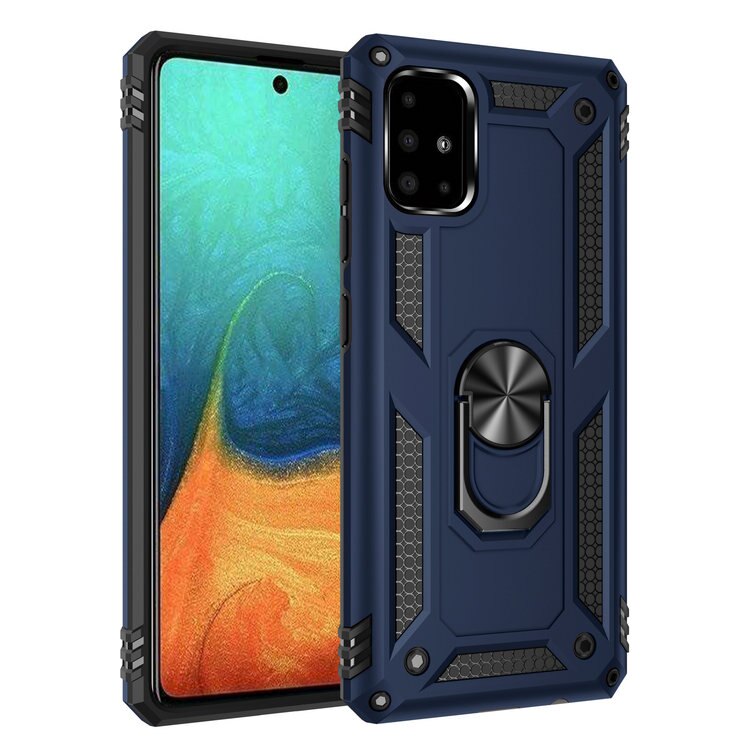 Case Samsung Galaxy A71 #เคสฝาหลัง Hybrid TPU+PC มีแหวนสวมนิ้ว