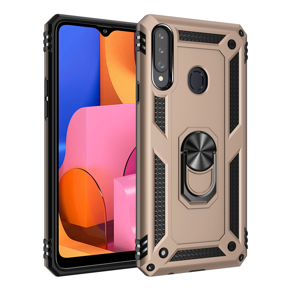 เคส Samsung galaxy A20s #เคสฝาหลัง Hybrid TPU+PC มีแหวนสวมนิ้ว
