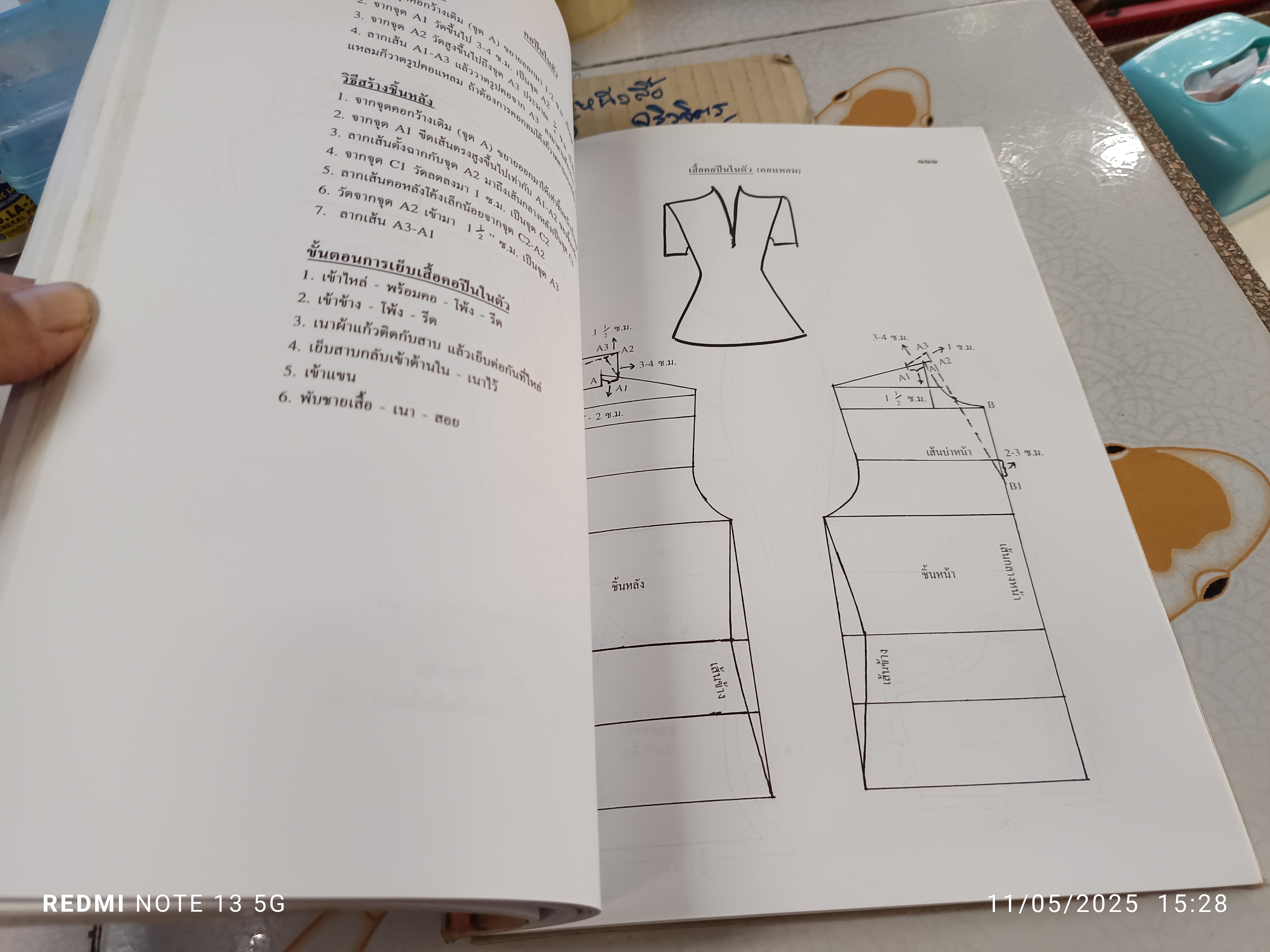 คู่มือการเรียนตัดเสื้อ โดย อ.วันทนีย์ โพธิสัตย์