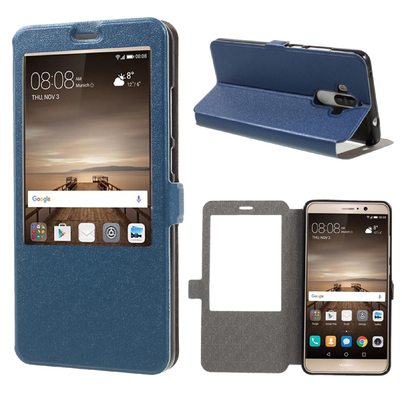 Case Huawei Mate 9 เคสฝาพับมีช่องวิว สีสันสวยงาม