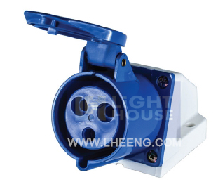 HT123 เพาเวอร์ปลั๊กเต้ารับติดลอย (2P+E) 32A IP44 230V DAKO