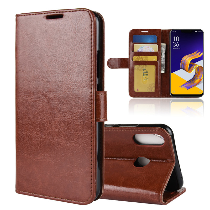 Case Asus Zenfone 5 ZE620KL / 5z ZS620KL #เคสฝาพับหนัง PU ผิวหนังม้าสไตล์กระเป๋าสตางค์ คุณภาพดีราคาถูก