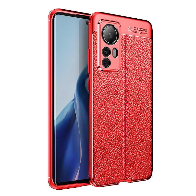เคส Xiaomi 12 Pro #เคสแบบฝาหลัง TPU นิ่มลายหนัง PU ผิวลิ้นจี่ช่วยป้องกันลายนิ้วมือและกันลื่น