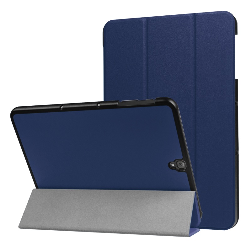 เคส Samsung Galaxy Tab S3 9.7 นิ้ว T820 เคสพับเก็บได้แบบพับได้สวยงามทันสมัย - สีน้ำเงิน (พร้อมส่ง)