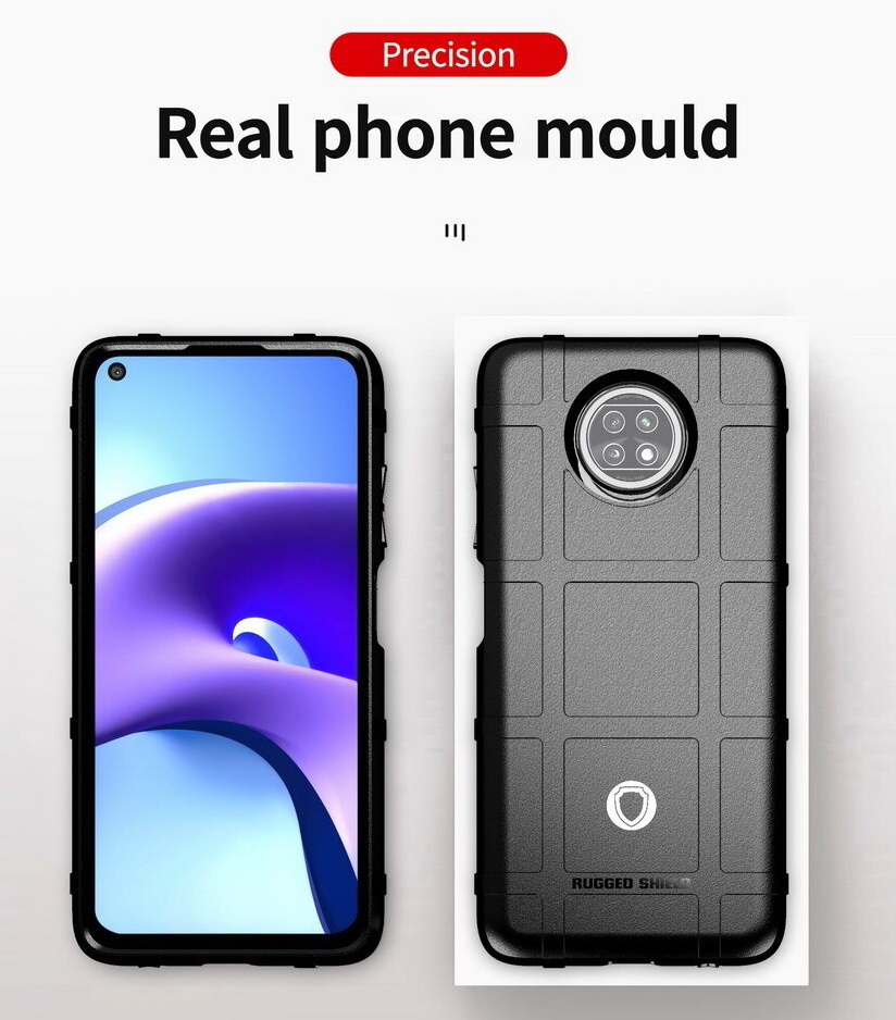 Case Redmi Note 9T 5G #เคสฝาหลัง Rugged Shield Series Soft Silicone Shock Absorption Matte กันกระแทก
