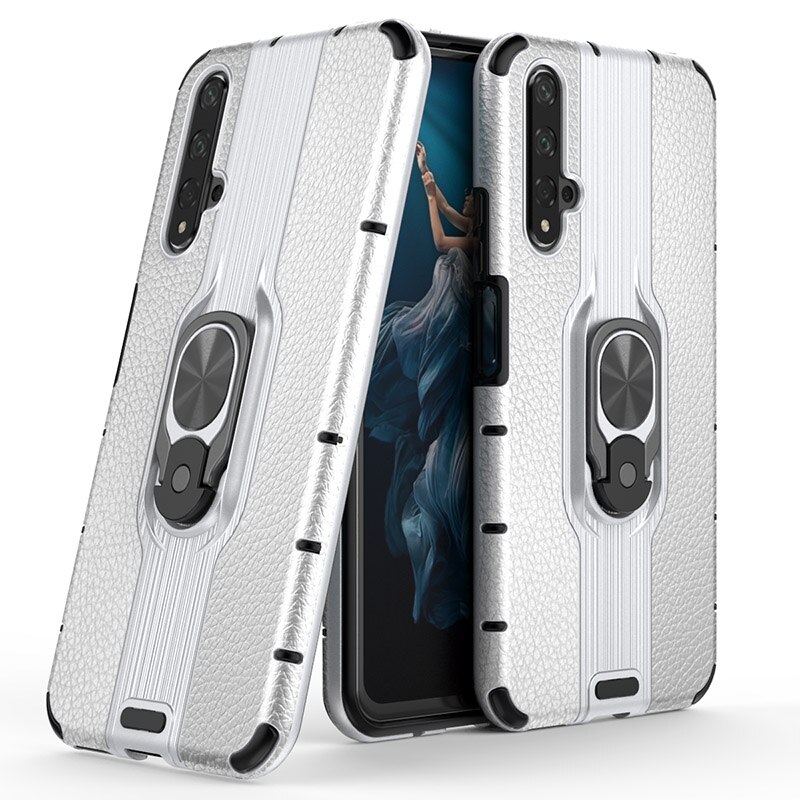 Case Huawei Nova 5T #เคสฝาหลังไฮบริดมีแหวนสวมนิ้ว Detachable Ring Holder Kickstand PC TPU Combo Case