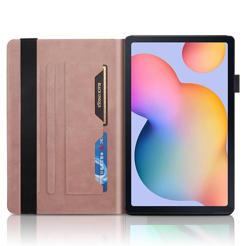 เคส Samsung Galaxy Tab S6 Lite 10.4 SM-P610 P615 P617 #เคสฝาพับหนัง PU ลายต้นไม้ Life Tree Print Leather Stand Smart Case Cover
