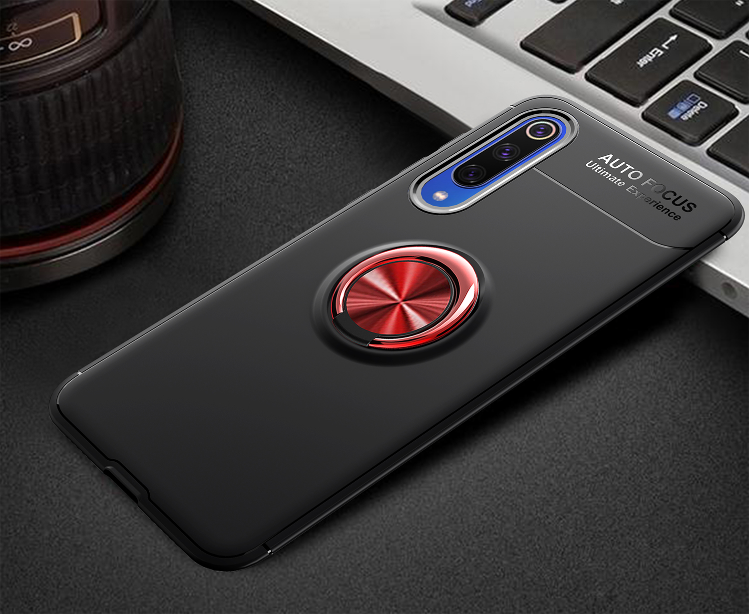 เคส Xiaomi Mi 9 SE #เคสฝาหลัง LENUO Metal Ring Bracket TPU (แผ่นโลหะแบบ Built-in)
