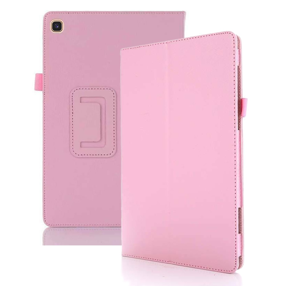 Case Samsung Galaxy Tab S6 Lite 10.4 SM-P610 P615 P617 #เคสฝาพับหนัง PU ผิวลิ้นจี่ Litchi Texture Leather Stand Protective Case