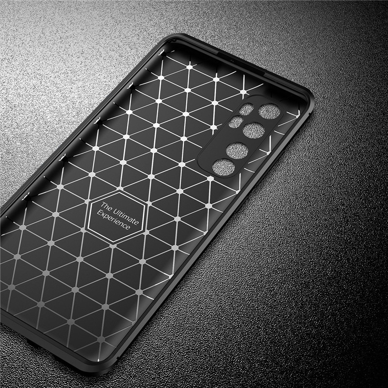 Case Xiaomi Mi Note 10 Lite #เคสฝาหลังนิ่ม Carbon Fiber Anti-drop TPU Protection
