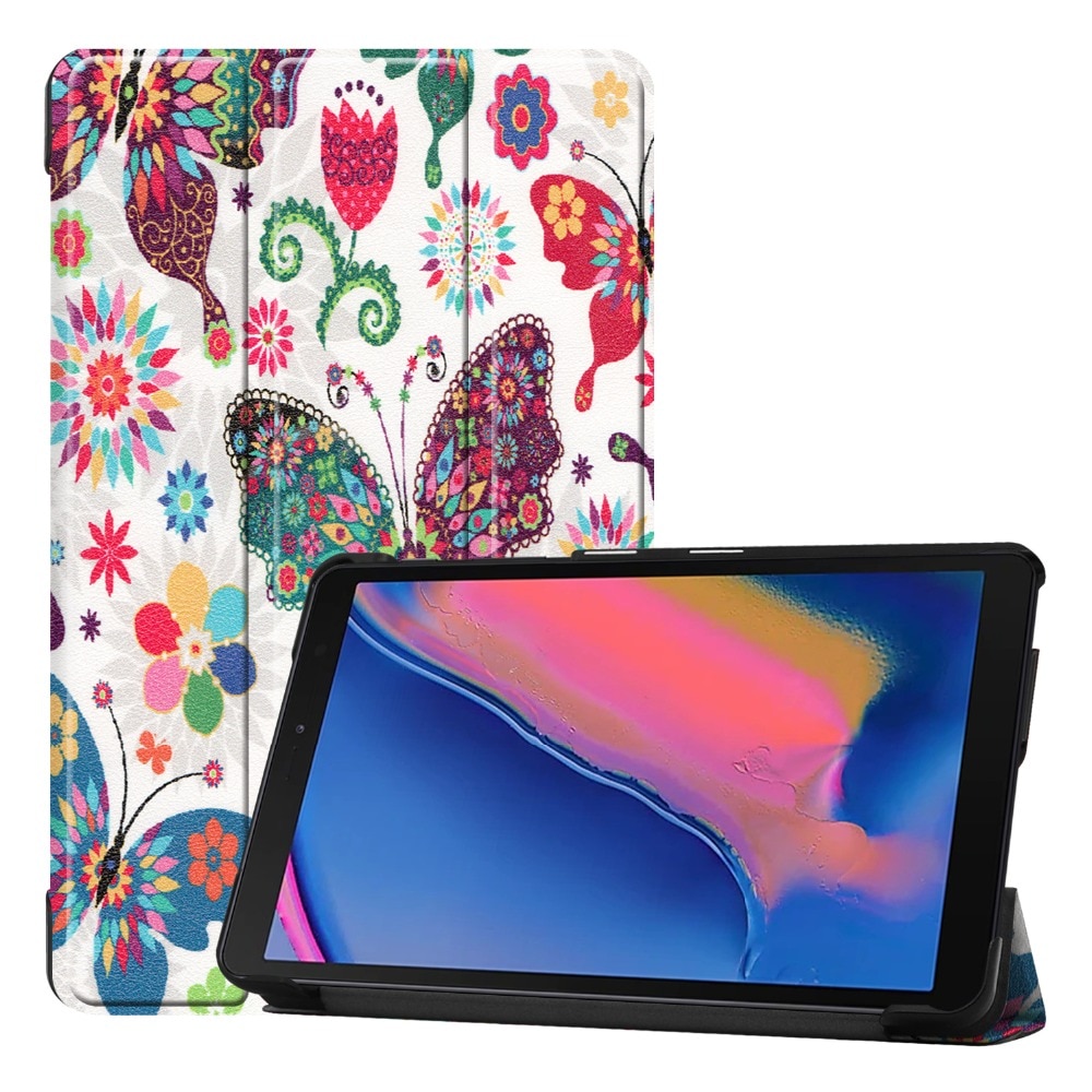 เคส Huawei MediaPad M6 8.4 #เคสฝาพับหนัง PU พิมพ์ลาย Patterned Tri-fold Stand Leather Smart Case