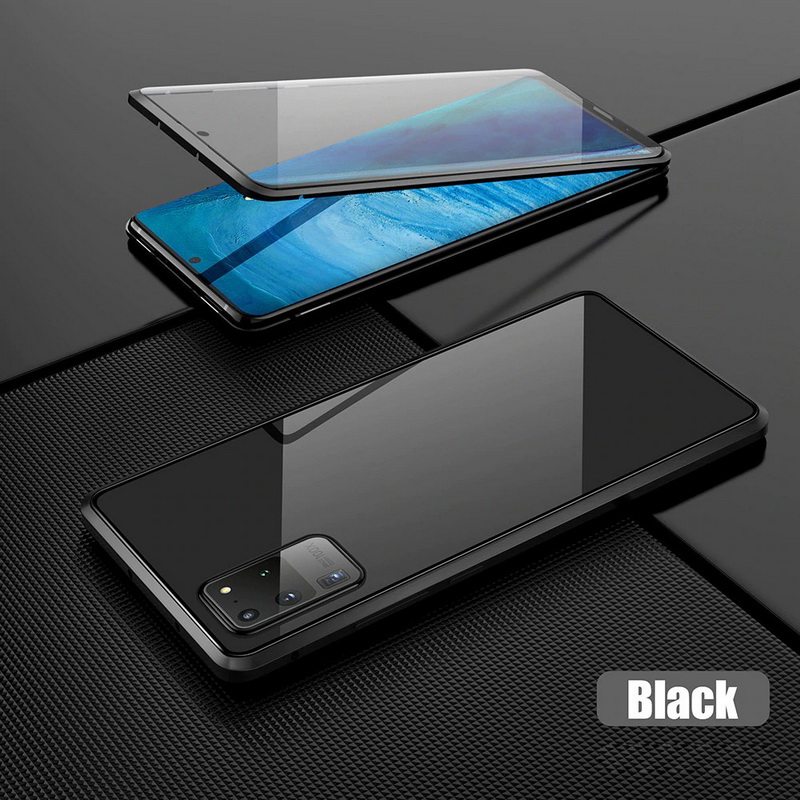 Case Redmi Note 10 Pro #เคสฝาครอบกระจกขอบโลหะดูดซับแม่เหล็กหน้าหลัง Fully Protection Magnetic Adsorption Glass Metal Phone Protective