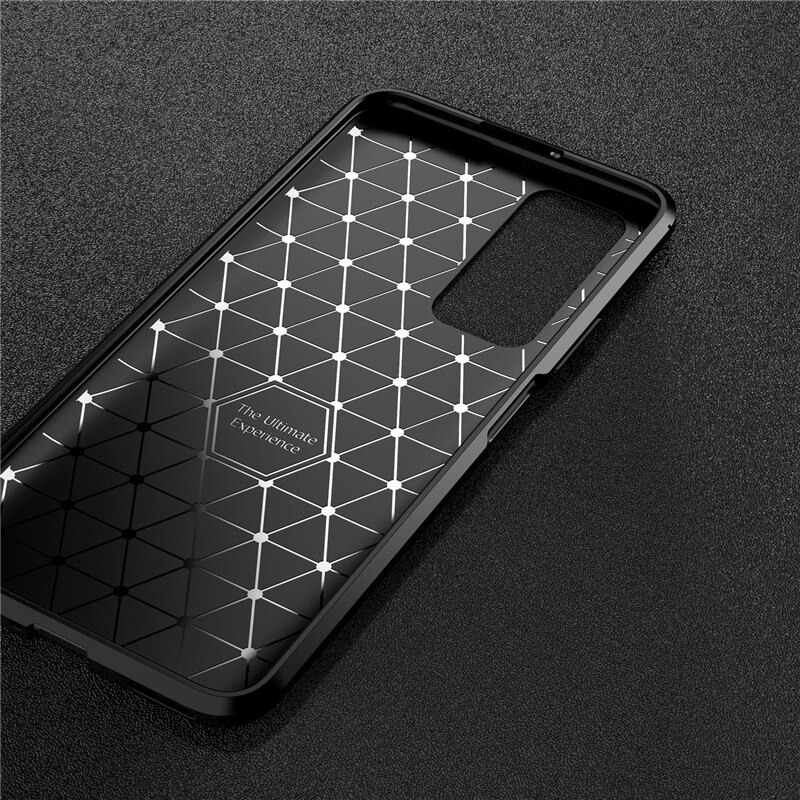 เคส Huawei Y7a #เคสฝาหลังนิ่ม Carbon Fiber Anti-drop TPU Protection