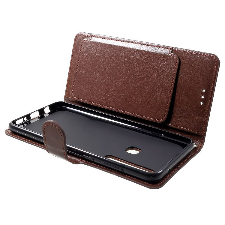 Case Samsung Galaxy A9 (2018) #เคสฝาพับหนัง PU 5 ช่องเสียบการ์ดเคสคุณภาพดีราคาถูก