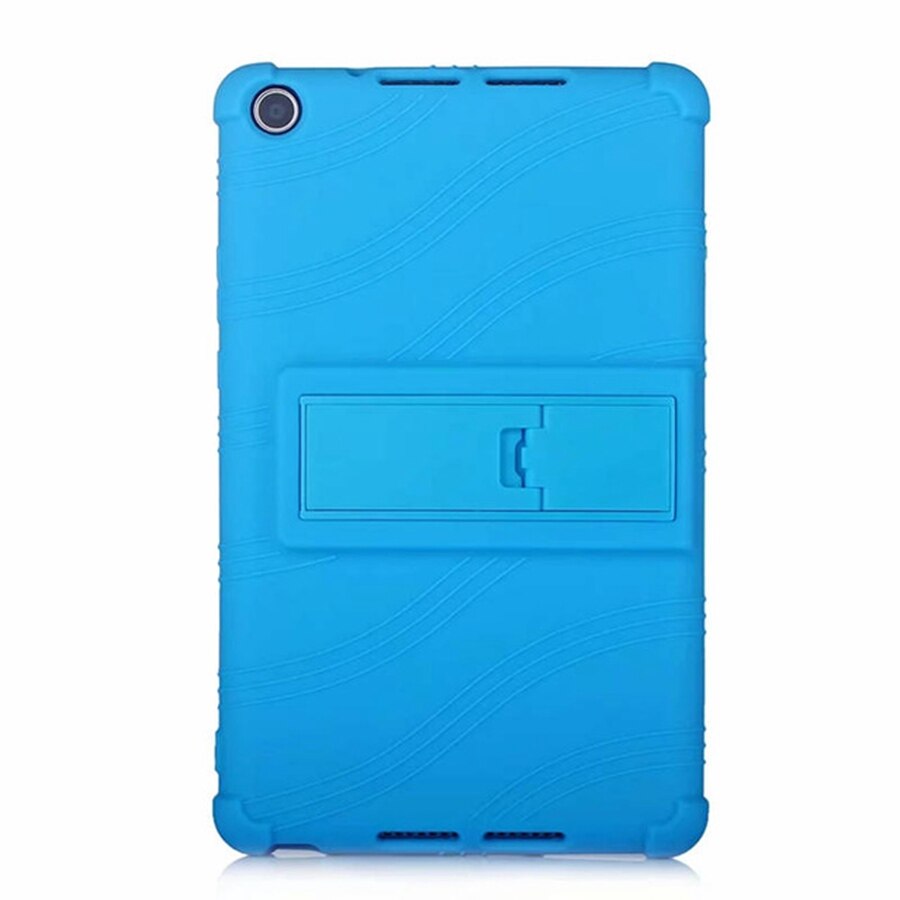 เคส Huawei MediaPad M5 lite 8 #เคสฝาหลังซิลิโคนนิ่มมีขาตั้ง Soft Silicone Case Back Cover with Stand
