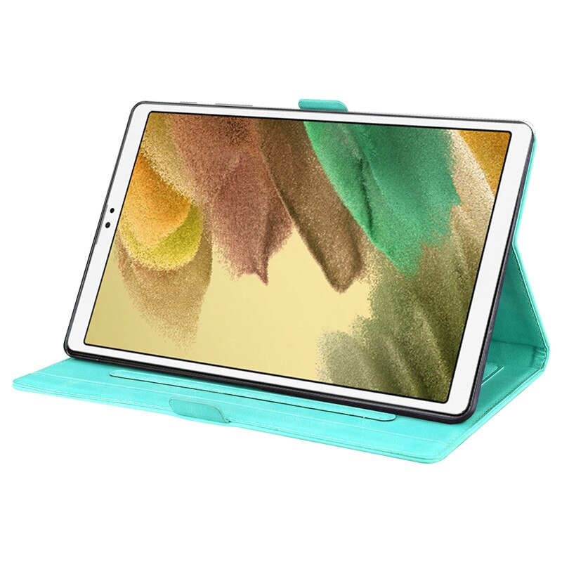 เคส Samsung Galaxy Tab A 8.0 (2019) T290 T295 #เคสฝาพับหนัง PU ลายผีเสื้อมีช่องใส่บัตร Embossed Love Butterflies Flip Leather Case