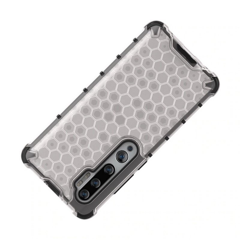 เคส Xiaomi Mi Note 10 Pro #เคสฝาหลังกันกระแทก Honeycomb Shock Absorber TPU + PC + Silicone Hybrid
