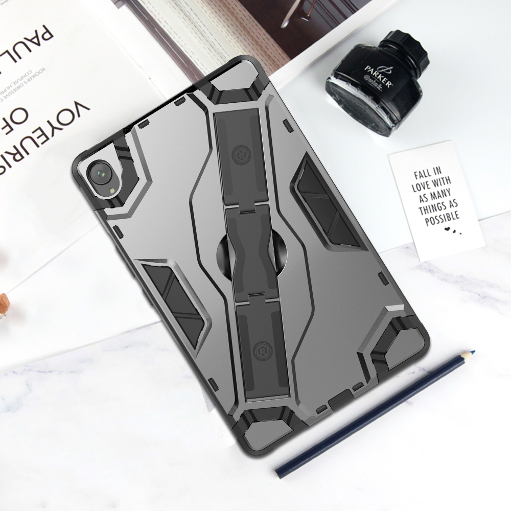 Case Huawei MediaPad M6 10.8 #เคสฝาหลังแท็บเล็ตกันกระแทกมีที่สวมนิ้ว Shield Style Strap Kickstand