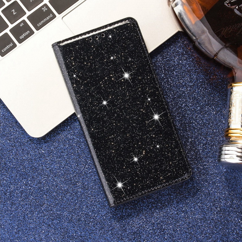 เคส Samsung Galaxy S20 FE / S20 FE 5G #เคสฝาพับ PU Glittery powder splicing design, dresses your device with a characteristic outwear
