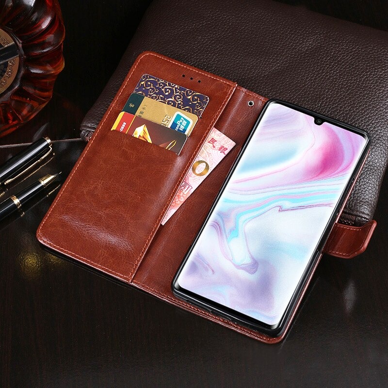 Case Xiaomi Mi Note 10 Pro #เคสฝาพับแบบกระเป๋าสตางค์หนัง PU ผิวหนังม้า Crazy Horse