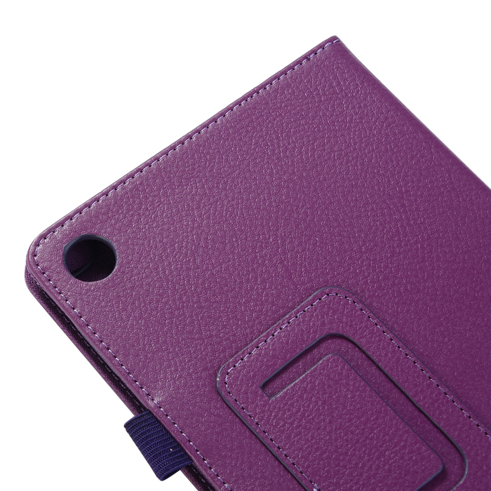 เคส Huawei MediaPad M5 Lite 8 #เคสฝาพับหนัง PU ผิวลิ้นจี่ Litchi Skin Leather Case