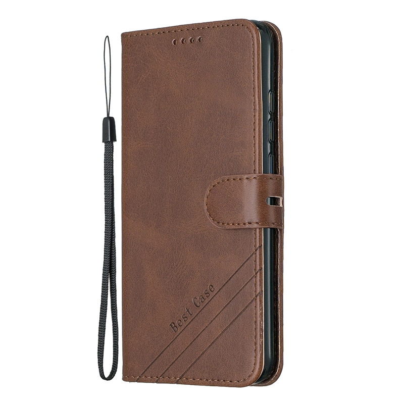 เคส Huawei Y7 2019 #เคสแบบฝาพับสไตล์กระเป๋าสตางค์หนัง PU มีสายคล้องมือ