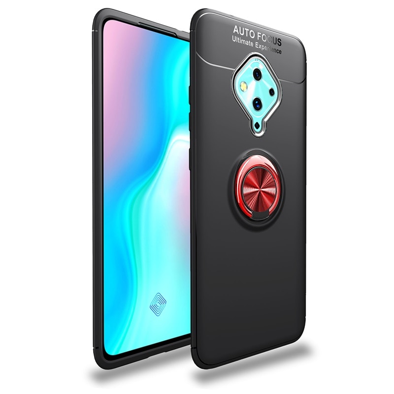 Case Vivo S1 Pro #เคสฝาหลัง TPU Finger Ring Kickstand (แผ่นโลหะแบบ Built-in)