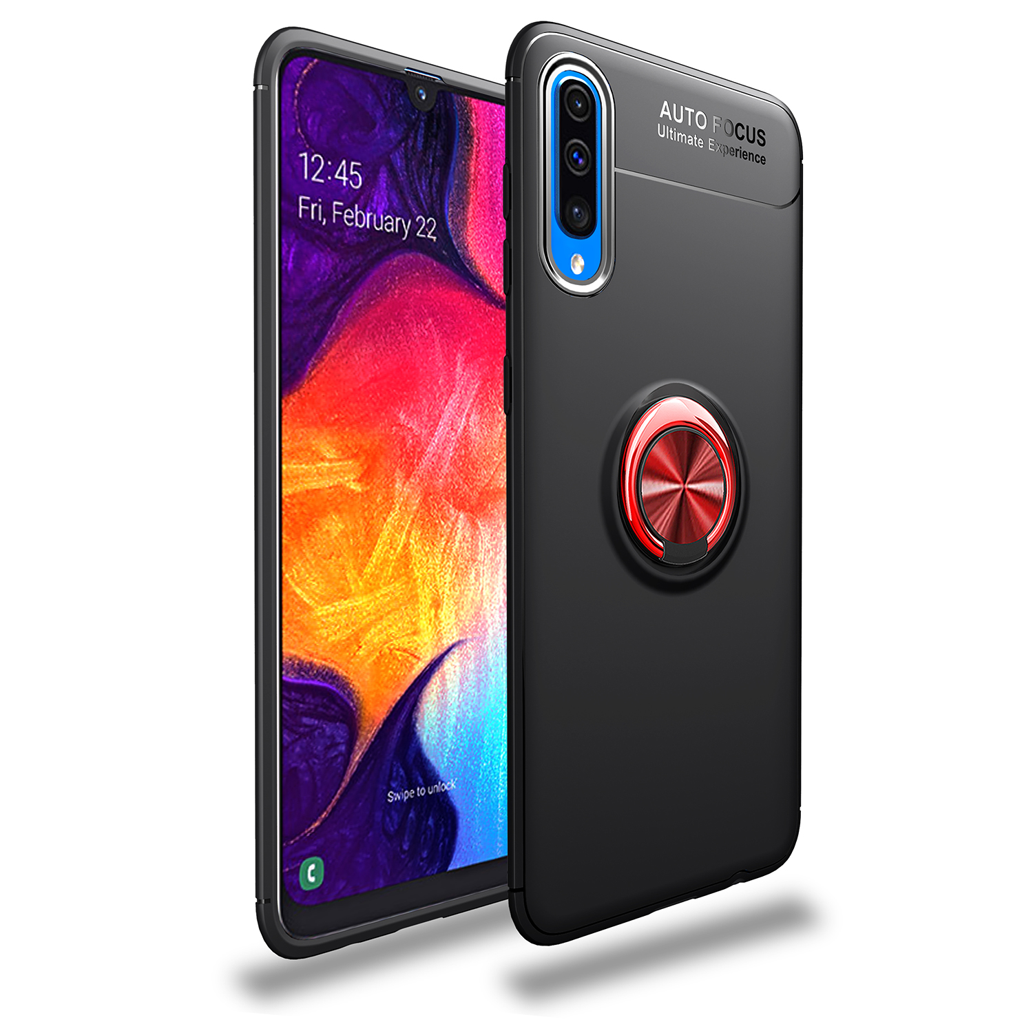 Case Samsung Galaxy A50 / A50s / A30s #เคสฝาหลัง LENUO Metal Ring Bracket TPU (แผ่นโลหะแบบ Built-in)