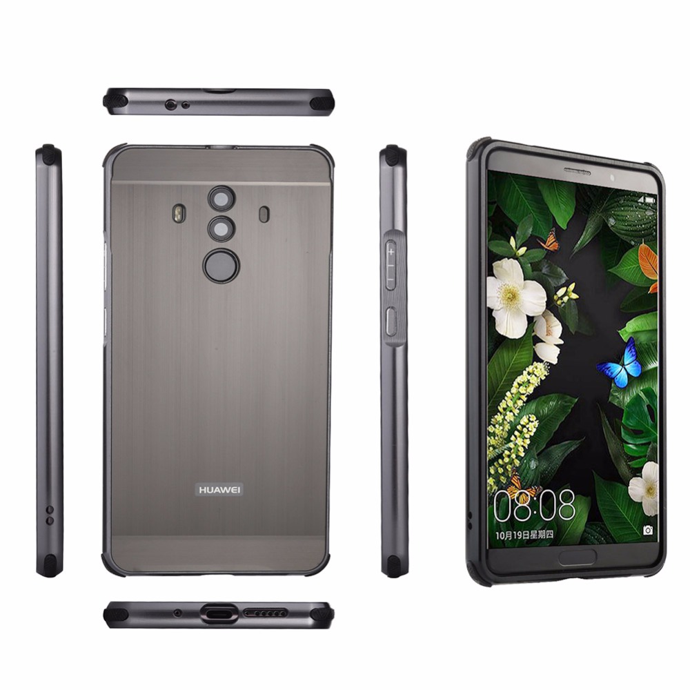 เคส Huawei Mate 10 Pro #เคสขอบอะลูมิเนียมผสมฝาหลัง Slide-on สวยงามทันสมัย