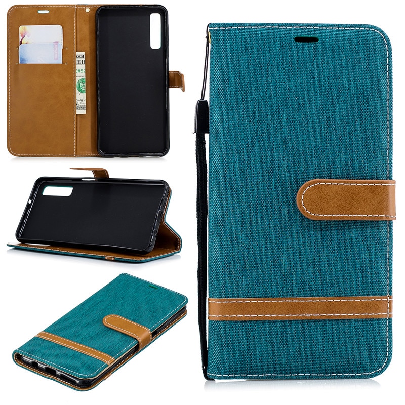 Case Huawei P30 #เคสฝาพับหนัง PU พร้อมสายคล้องมือ สีสันสวยงามทันสมัย