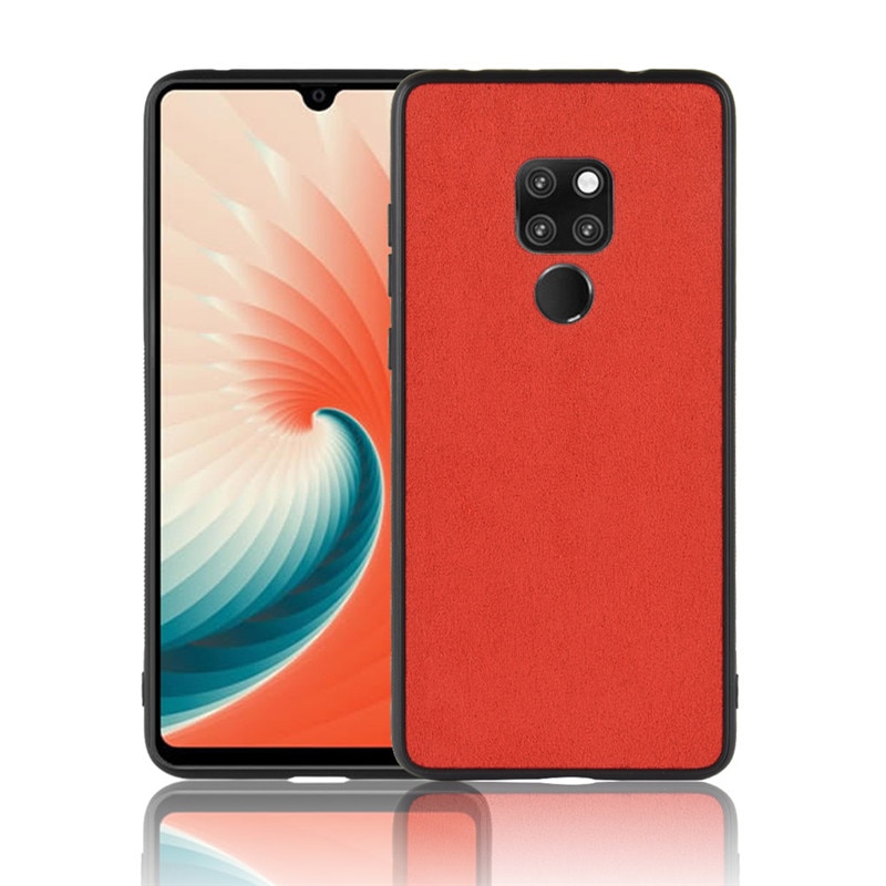 Case Huawei Mate 20 X #เคสฝาหลังพลาสติกผิวเคลือบผ้ากำมะหยี่ PC + TPU Hybrid Case