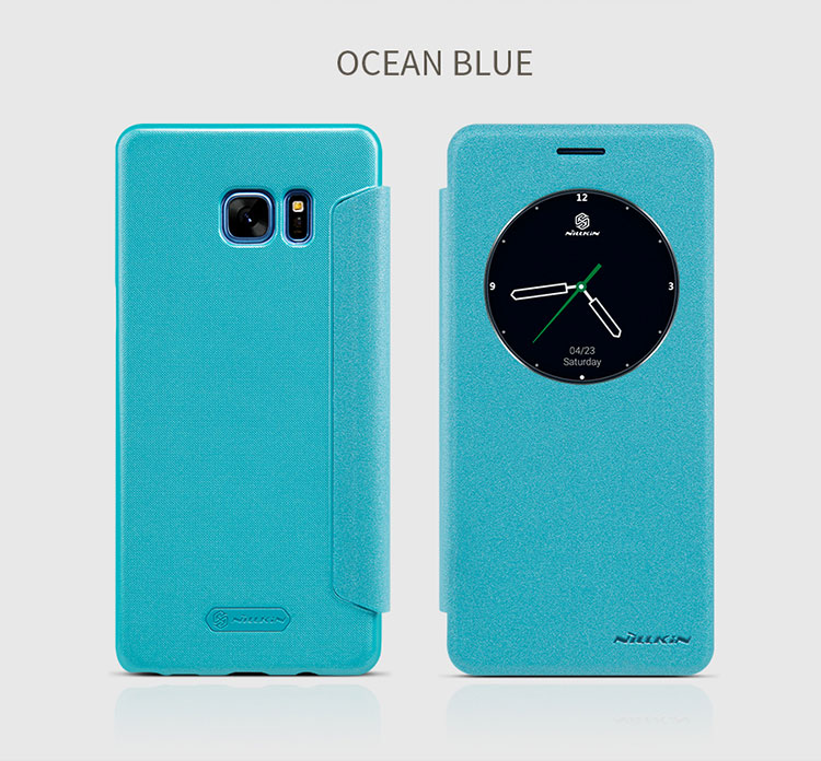 Case Samsung Galaxy Note FE #เคสฝาพับ NILLKIN แท้รุ่น Sparkle Series View Window Leather สีสันสวยงาม