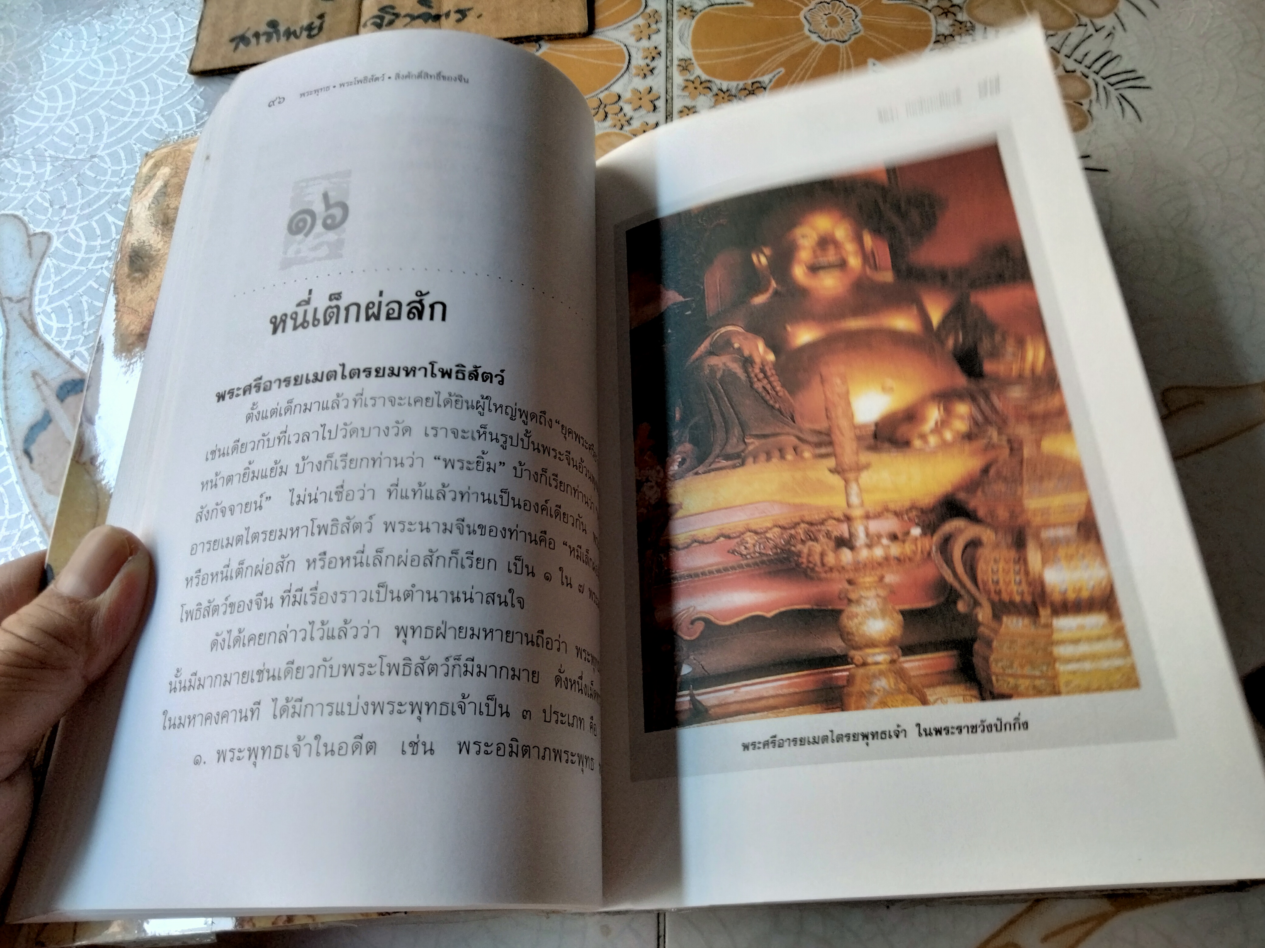 พระพุทธ พระโพธิสัตว์ สิ่งศักดิ์สิทธิ์ของจีน โดย จิตรา ก่อนันทเกียรติ พิมพ์ครั้งที่ 2/2542 สนพ.จิตรา **สินค้าหมด*"