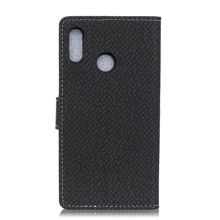 Case Xiaomi Redmi Note 5 #เคสฝาพับแบบกระเป๋าสตางค์หนัง PU ลายถักทอสวยงามทันสมัย