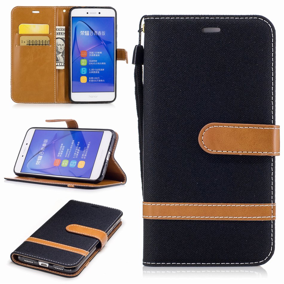 Case Huawei P20 Pro #เคสฝาพับหนัง PU พร้อมสายคล้องมือ สีสันสดใส