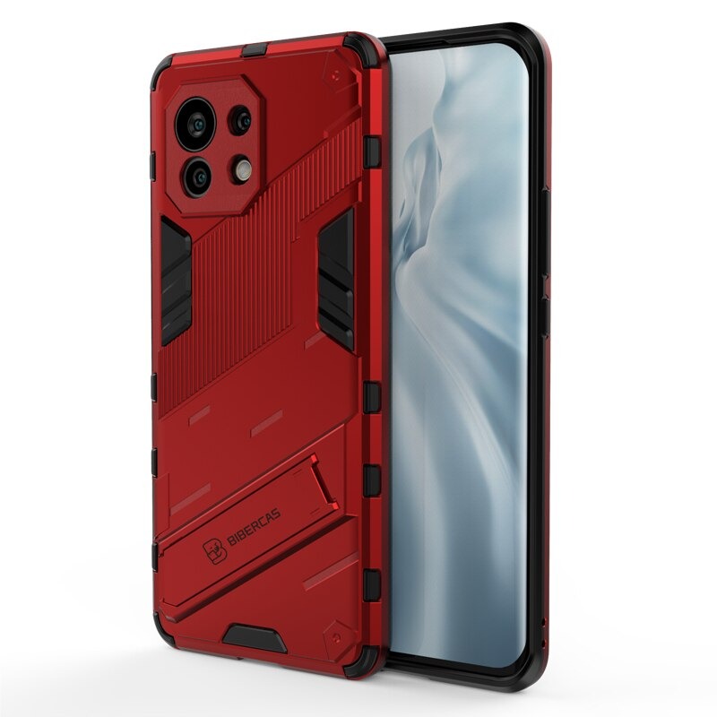 เคส Xiaomi Mi 11 #เคสฝาหลังพลาสติก ไฮบริด TPU + Kickstand