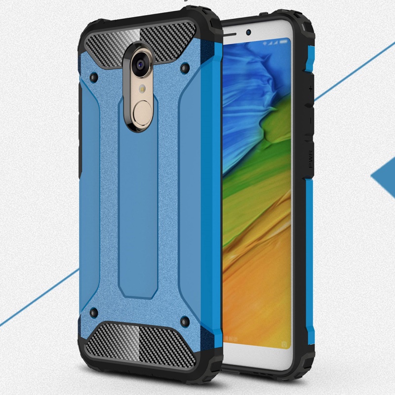 Case Xiaomi Redmi 5 #เคสเกราะป้องกัน ไฮบริด พลาสติก+TPU สีสันสวยงามทันสมัย