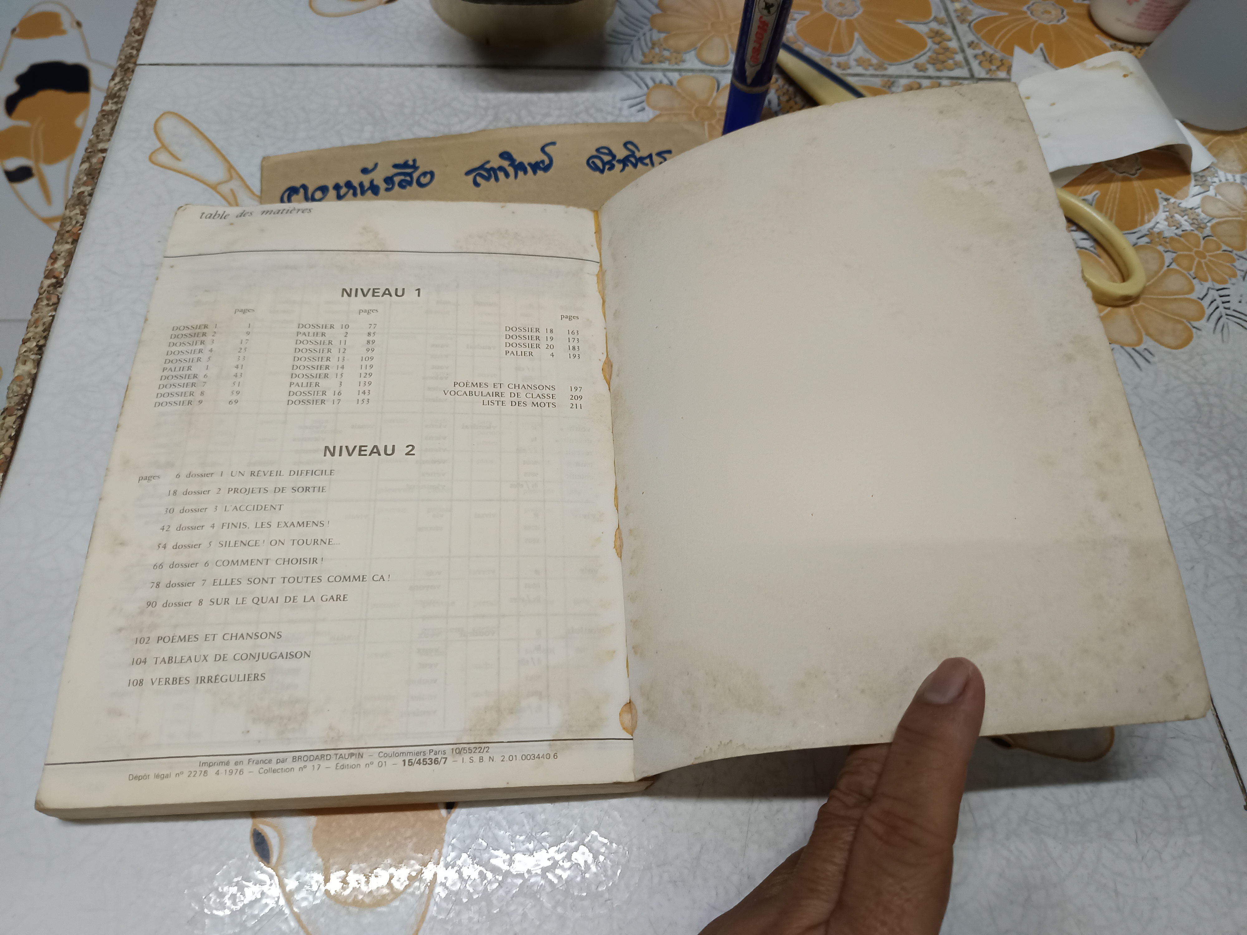 LA FRANCE EN DIRECT 1 EDITION POUR LA THAILANDE