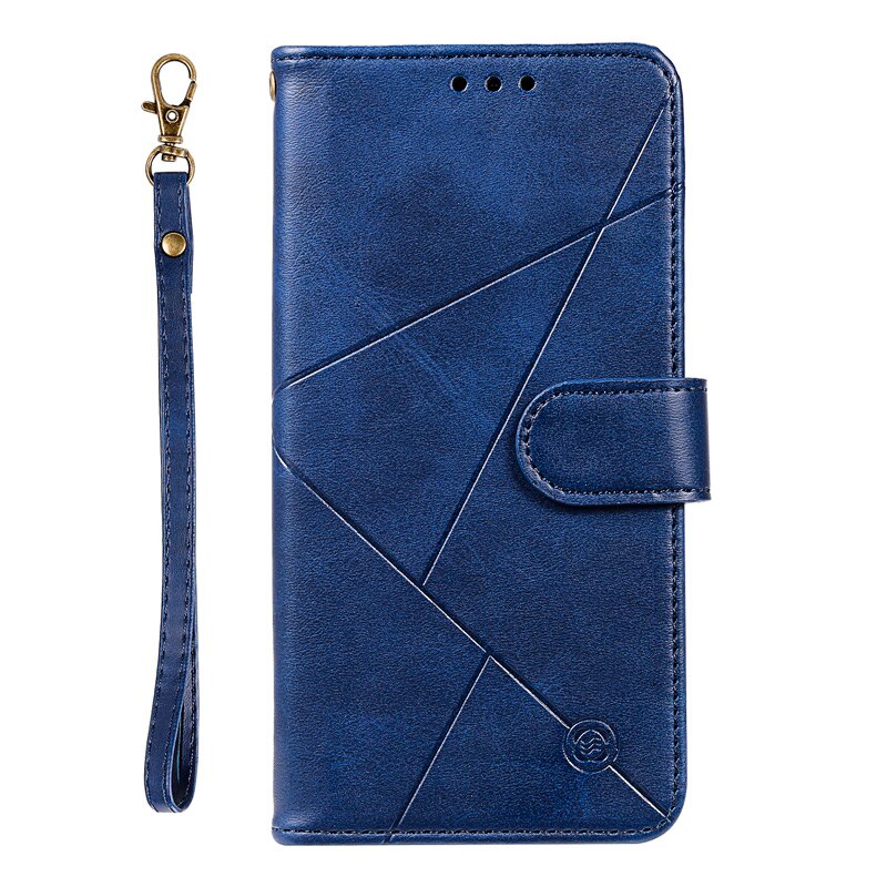 เคส Samsung Galaxy S21+ #เคสฝาพับแบบกระเป๋าสตางค์สไตล์เรขาคณิตพร้อมสายคล้อง