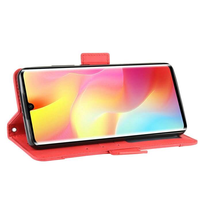 Case Xiaomi Mi Note 10 Lite #เคสฝาพับหนัง PU มีที่เสียบการ์ดหลายช่อง Multiple Card Slots PU Leather Cover