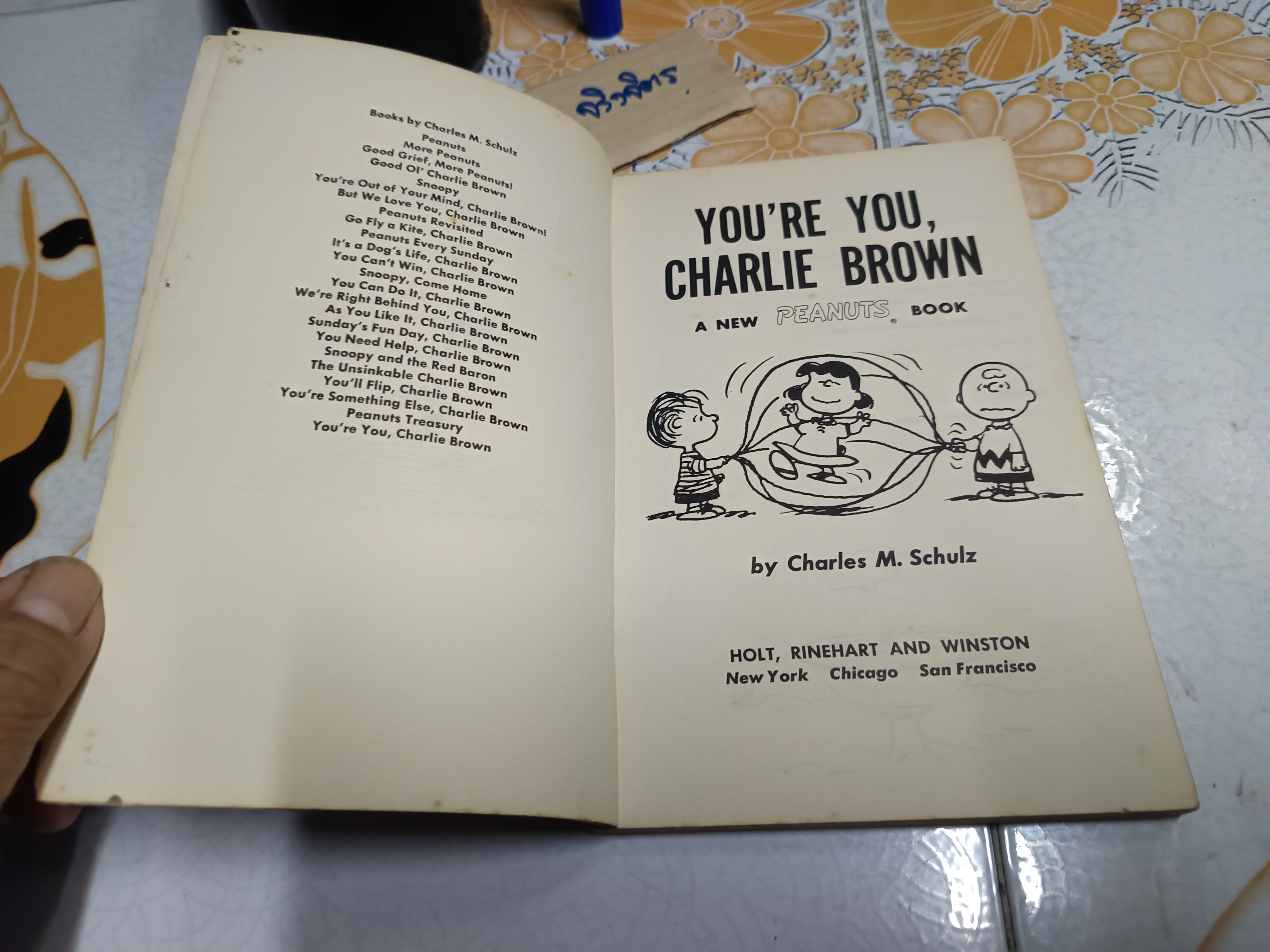 You're You , Charlie Brown, 1968 / A New Peanuts Book by Charles M. Schultz ,Vintage